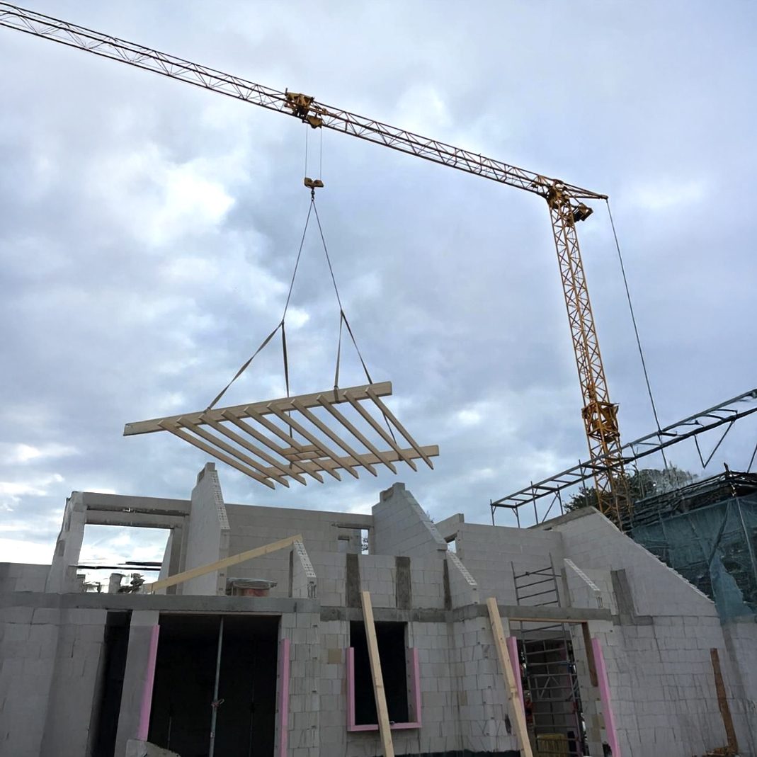 Baustelle Baukran